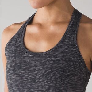 lululemon align tank race length black/grey